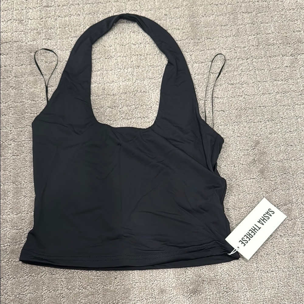 Black Halter Top